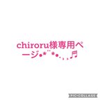 作品chiroru様専用ページです•*¨*•.¸¸♬︎