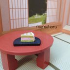 作品ミニチュア　桜ゼリーのケーキ