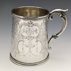 作品1865年 英国アンティーク 純銀製マグカップ 148g HL Lias and Son
