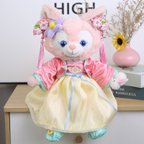 作品50cmステラルー コスチューム ぬいぐるみ服 40cmリーナベル 30cm レナ・ベア服 sサイズ共通 着せ替え服 漢服ドレス レースワンピース