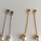 作品パールキャッチピアス