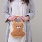 作品【展示作品】2way♡アイシングクッキーのくまハンドバッグ&ポシェット