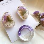 作品Lavender set (Ring ＆ Earring)