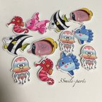 作品button#49 魚 熱帯魚 ボタン 12pcs