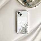 作品プラチナリーフ　押し花　スマホケース　ボタニカルニュアンスケース  iPhone13 iPhone12 iPhone11   iPhonex iPhone8ドライフラワー    お花　押し花