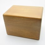 作品【mさま専用】[木製]小さめサイズの裁縫箱(色:ウォルナット)
