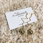 作品<ピアス> Gold ball pierce