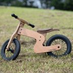 作品【特集掲載】ぬくもりある家具の様なバランスバイク/キックバイク。国産バイク。HideЯ Bike ハイダーバイク HB-001-P