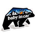 作品【マグネット】BABY IN CAR カーマグネット アウトドア ベア 小熊 ベビーインカー BABYINCAR