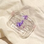 作品ニュアンスネイル風 airpods proケース♡オーロラパープル