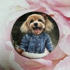 作品🐈‍⬛【ベス】クリップピン アッシュデザイン イジェヒョン ハンドメイド 韓国 犬 クリップ 安全ピン