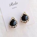 作品drop bijou earring（black）