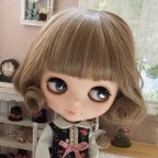 作品ネオブライス ウィッグ フレンチカール オリーブアッシュ 10インチ/ドール Blythe