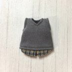 作品オビツ11サイズ服＊重ね着風タンクトップ