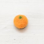 作品羊毛フェルト で作った  かわいい みかん🍊  マグネット