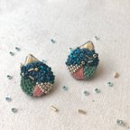 作品Onigo【刺繍ピアス】鬼のピアス