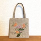 作品刺繍ミニバッグ