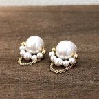 作品make up pearl pierce/earring