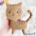 作品【24時間以内発送】No.101 よこむきねこちゃん ブラウンタビー