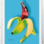 作品バナナシリーズ１/８　　ポスター　 A4　アートポスター  　アート（イラスト・グラフィック）seiで検索　　結婚祝い　新築祝い　547