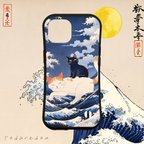 作品浮世絵風イラストグリップケース　iPhone各機種対応