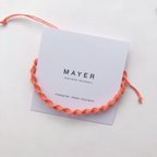 作品macrame bracelet 〜coral〜