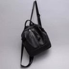 作品シックな本革リュック　レディース【シンプル】【good leather original】