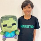 作品マイクラ文字ネームＴシャツ★ロンパース～大人サイズまで★リンクコーデ☆