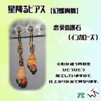 作品[＊幻螺絢舞＊] 星降るピアス【貝殻 × 護石/パーツ変更可】