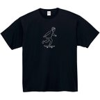 作品『スケートボード』ヘビーオンス original TEE（ブラック）　