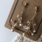 作品◇送料無料◇小枝のピアス＊小枝アクセサリー＊ワイヤーアクセサリー