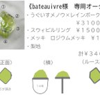 作品専用うぐいすメノウ×レインボークォーツ　スウィビルリングオーダー