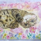 作品ペットの似顔絵オーダー　猫