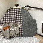 作品【新学期特別価格】ナチュラルながま口バック  