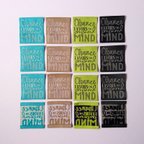 作品《選べる・商用可》Chance favors the prepared mind　織りネーム　刺繍タグ　タグ