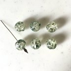 作品Clear Green Marble 12mm Beads