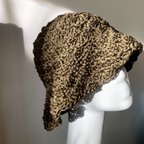 作品crochet hat ( khaki ) クロシェハット