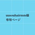 作品uusouhairmm様　専用