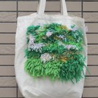 作品Green tote bag 