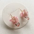 作品【Liberty】ピンクピンクな桜のイヤーアクセサリー