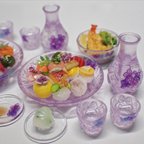 作品【sold out】紫陽花の器楽しむ酒の肴・華やか手毬と春の天ぷら