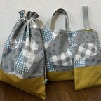 作品★入園、入学★レッスンバッグ、お着替え袋、シューズ袋セット