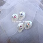 作品Original design  shell parts earring