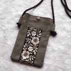 作品インド刺繍リボンスマホショルダー