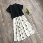 作品kokka北欧風 お花の かわいい ギャザースカート