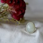 作品Oval White Chalcedony Ring (NR002_CD)