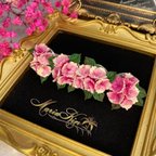 作品collection "vanilla hydrangea" barrette  コレクション「バニラアジサイ」髪留め バレッタ