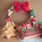 作品フェルトおままごと型紙＊メリークリスマス