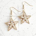 作品THE STAR EARRINGS/pierced earrings(ゴールド)【受注生産】※各種ピアス金具対応