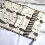 作品ふんわり六重織ガーゼのアイス枕カバー　fuwara クジラ